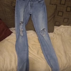 Distressed Hollister jeans